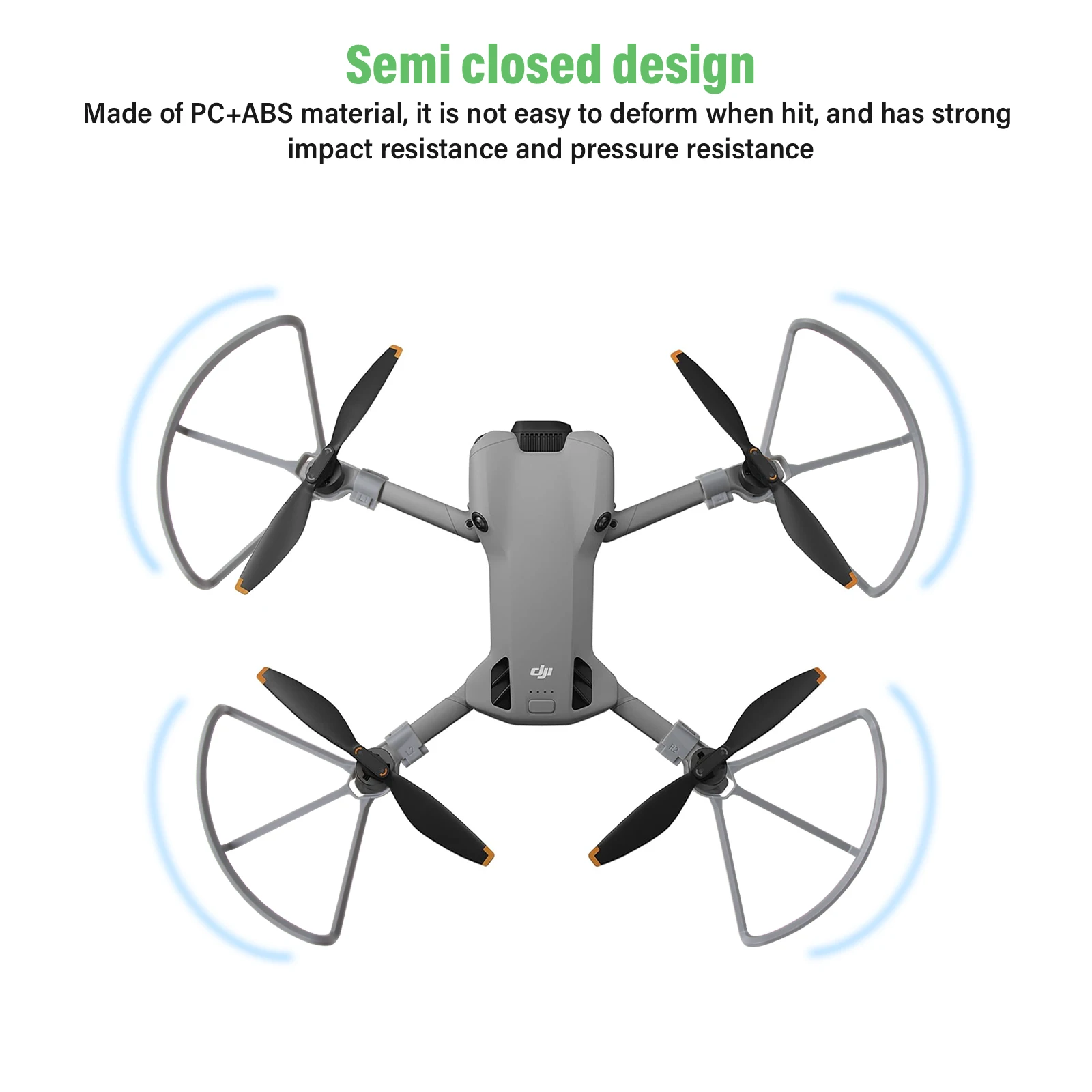 DJI Mini 5 Pro용 프로펠러 가드 경량 PC+ABS 보호용 프로펠러 링 빠른 설치 충돌 방지 안전 프레임 4PCS