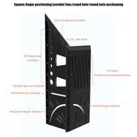 Carpenter Line Square Measuring Ruler 45 Degree 90 Degree Line Ruler 3D Angle Dovetail Shape Ruler For Home DIYwoodworking Tools 2
