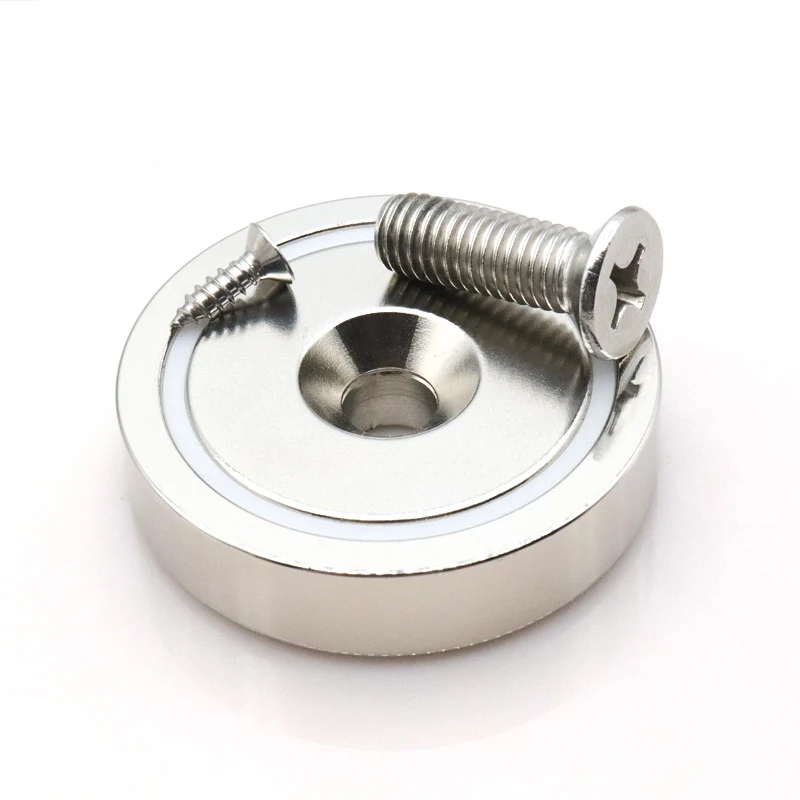 Super Strong Neodymium Round Base Cup Magnet Rare Earth Magnets With Heavy Duty Countersunk Hole N52 Iman Searcher