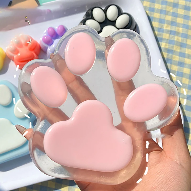 Sticky Cat Paw Toys Stress Relief Relax Toys Giant Paw Pinching And Decompressing Toy Party Favors Gifts 1PCS