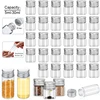 5pcs 5ml-30ml transparent glass bottle with silver aluminum cap storage cans empty gift bottle party decoration sealed well 1