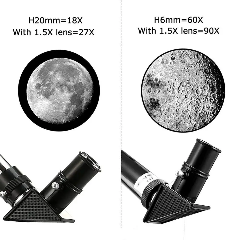 Kids Professional Long Range Astronomical Telescope, 18X 27X 60X 90X Monocular For Various Scene, With Finderscope