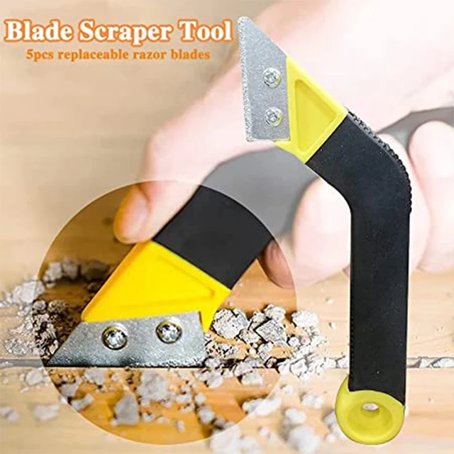 Grout Scraper Grout Cleaning Tool Set - With 6 Spare Blades - For