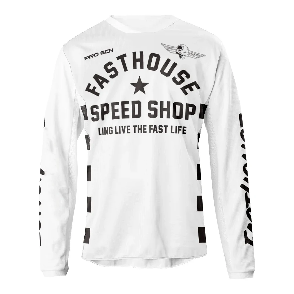 thumbnail image 1 of 2023 Camiseta de ciclismo de secado rápido para hombre, camiseta de motocross, ropa de descenso para bicicleta de montaña, DH, MX, ropa para motocicleta, ropa para ciclismo, 1 of 5