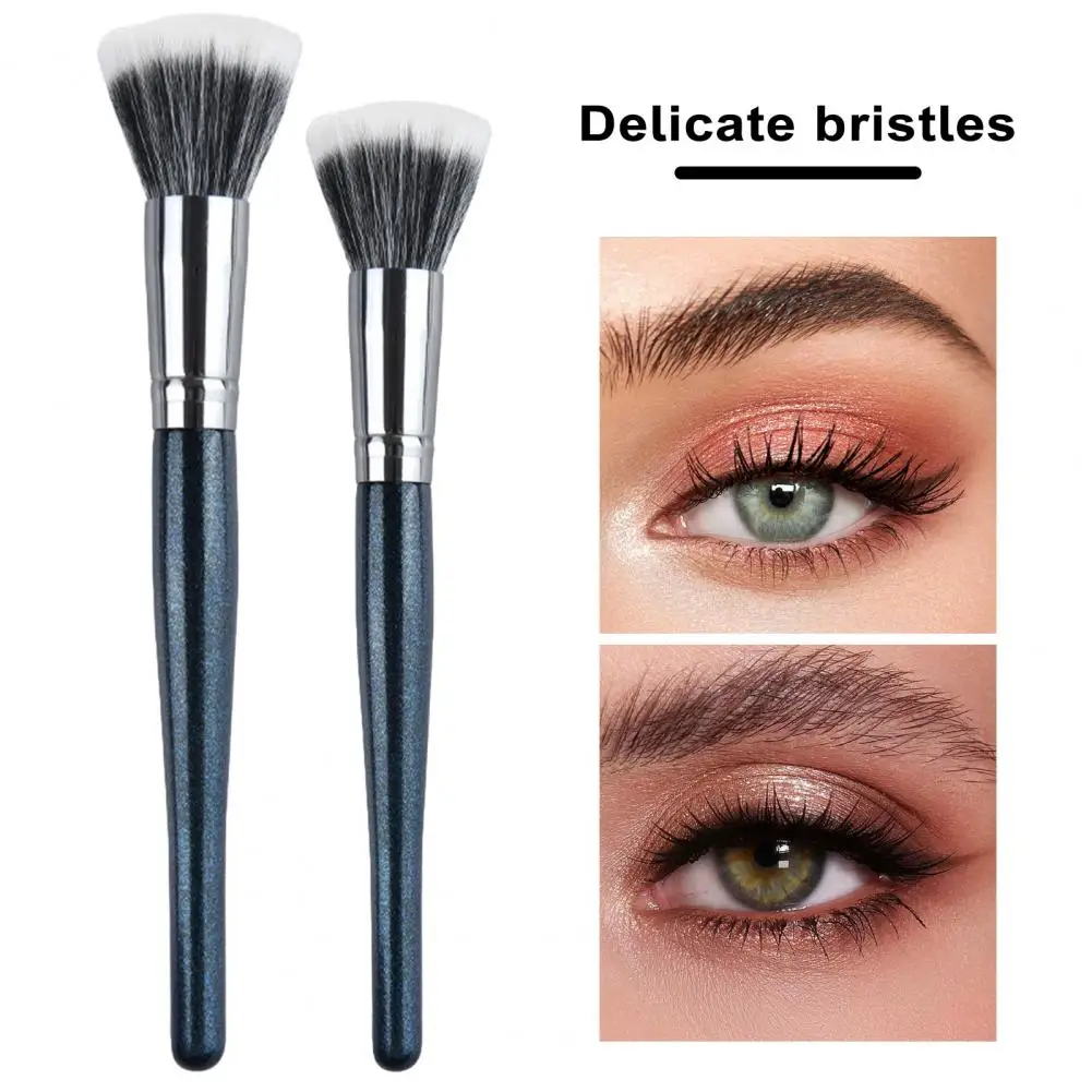 

Stippling Brush Soft Fluffy Flat Top Fiber Fine Front Wool Foundation Loose Powder Eye Shadow Makeup Brush Beauty Tool