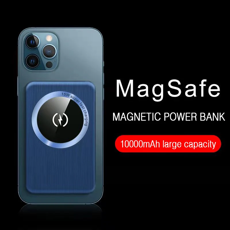 pebble power bank Magnetic Power Bank 10000mAh Wireless Large Capacity Mini Sized 20W PD 15 W Portable Charger Compatible with iPhone 12 13 series wireless charging power bank