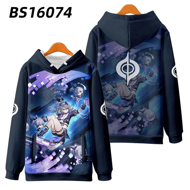 Anime Honkai: Star Rail March 7th Cosplay Hoodie Women Men Harajuku Sweatshirt Streetwear Hip Hop Pullover Hooded Jacket Outwear