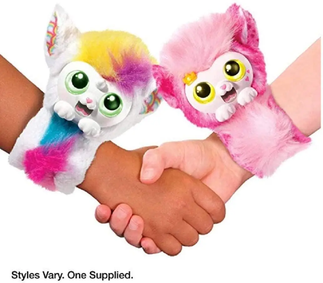 Little Live Wrapples Unao Or Bonnie Kids Interactive Toy Slap Band Tail Cute Stuff Animal Soft Plush Toys Dolls For Girls Blue plush toys electric interactive toy