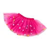 Dance Balls Kid Girls Tutu Skirt Pompon Soft Mesh Lace Children Skirts Ins Style Baby Tutu Pettiskirt Wild Bottoming Princess 4