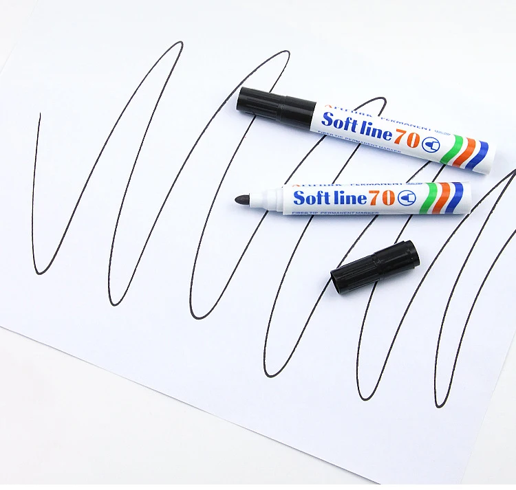 10 Stück Ölbasierter Marker mit großer Kapazität, schwarz, rot, blau, schnell trocknend, wasserfester, nicht löschbarer Logistikmarker, Marker-Stift – Detail 5