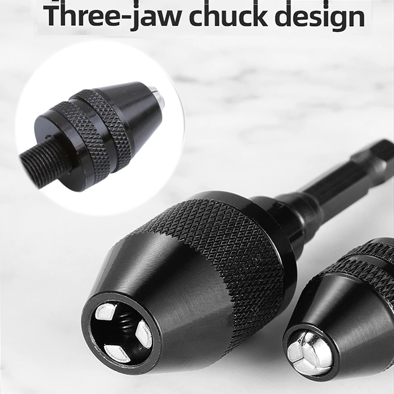 

Mini Keyless Drill Chuck Screwdriver 0.3-6.5mm/0.5-3mm Impact Driver Adaptor Clamp Hex Shank Drill Bits Chuck Adapter