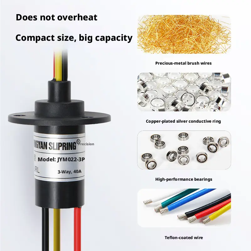 Wind Power slip ring Slip 2 3 4 5 6 8 12 Wire Circuit Slip Ring 5A 10A 15A 30A 60A Electric Collector Rings image 2