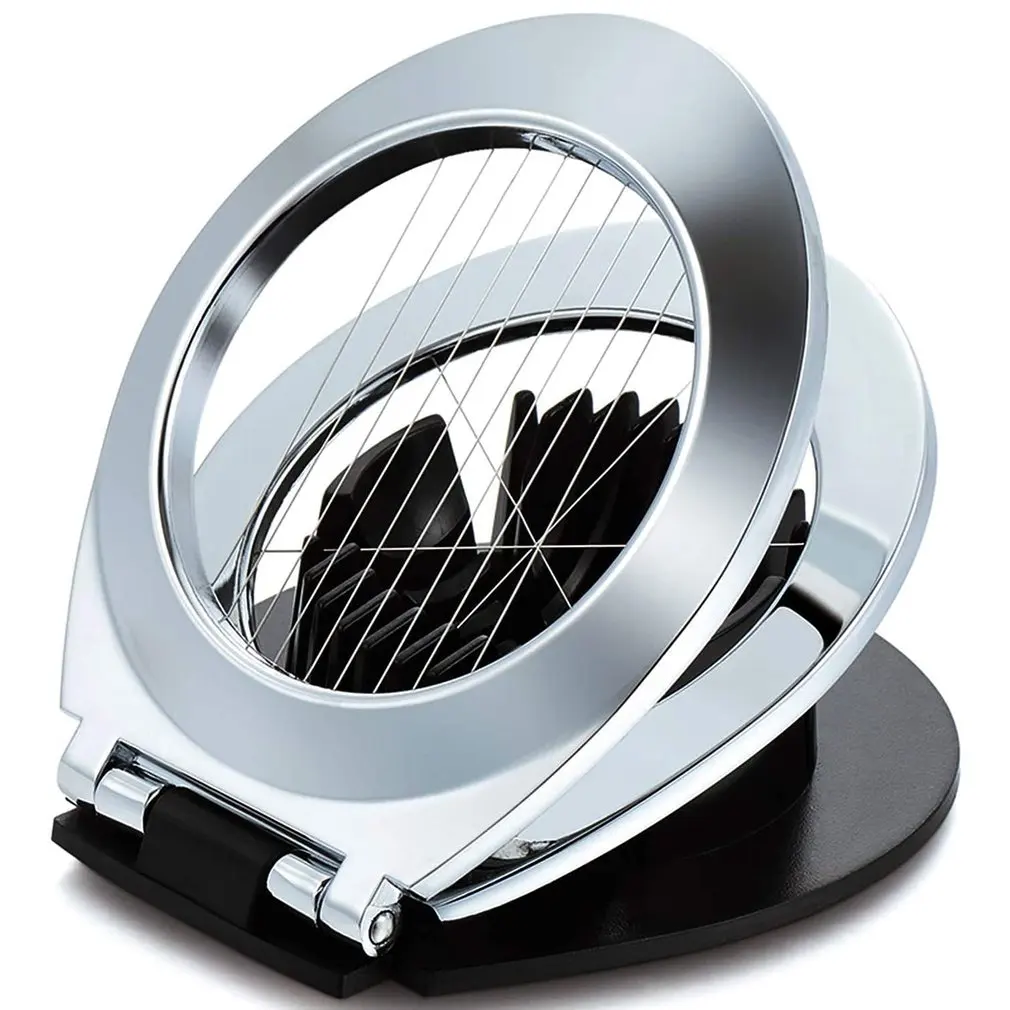 Two in one Japanese style Multifunctional Egg Cutter Double head Stainless Steel Egg Splitter