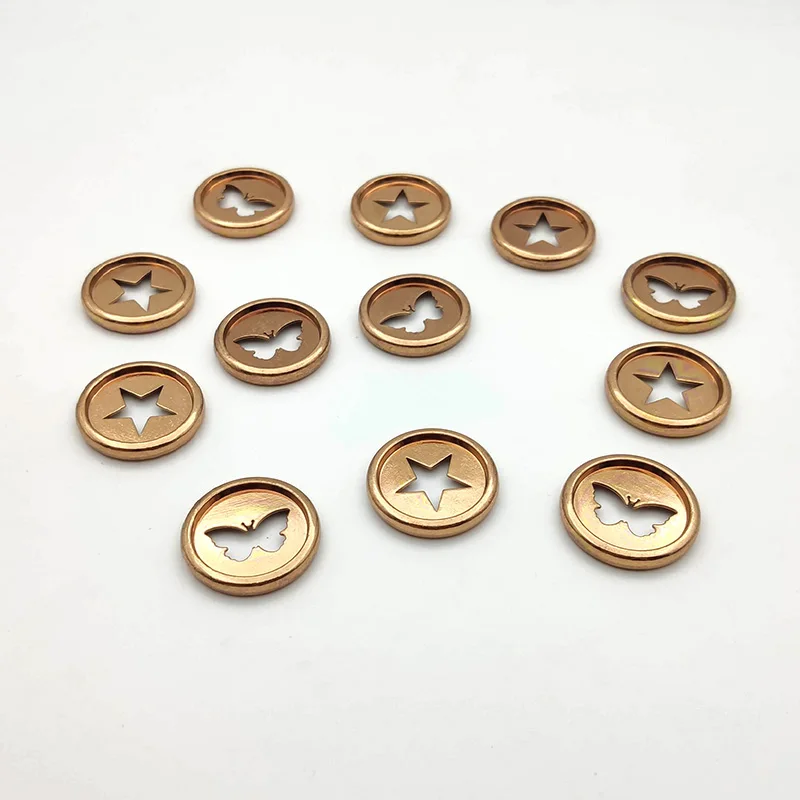10Pcs Metal Binding Discs 32mm Mushroom Hole Loose-leaf Notebook Buckle Accessories Alloy Binding Ring Journal Diary Binder Disc