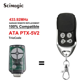 ATA PTX5 PTX-5 V1 TrioCode/Tricode GDO 게이트/차고 도어 원격 제어, 433.92MHz 롤링 코드