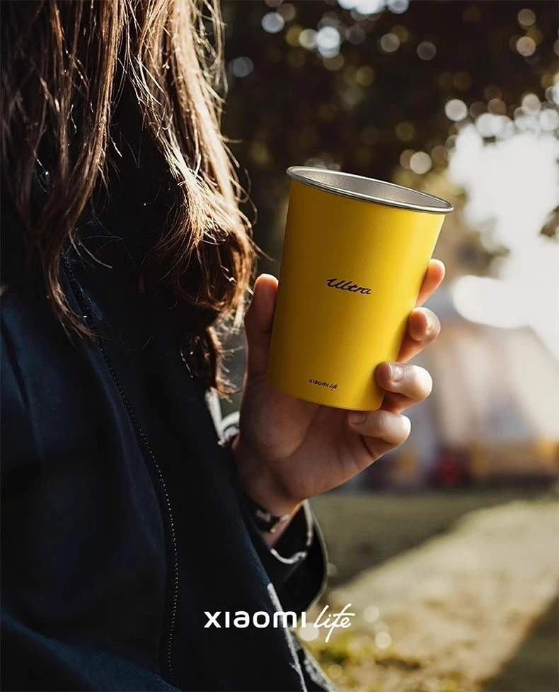 Xiaomi Life Ultra Yellow 304 Stainless Steel Drinking Cup 350ML description image 8