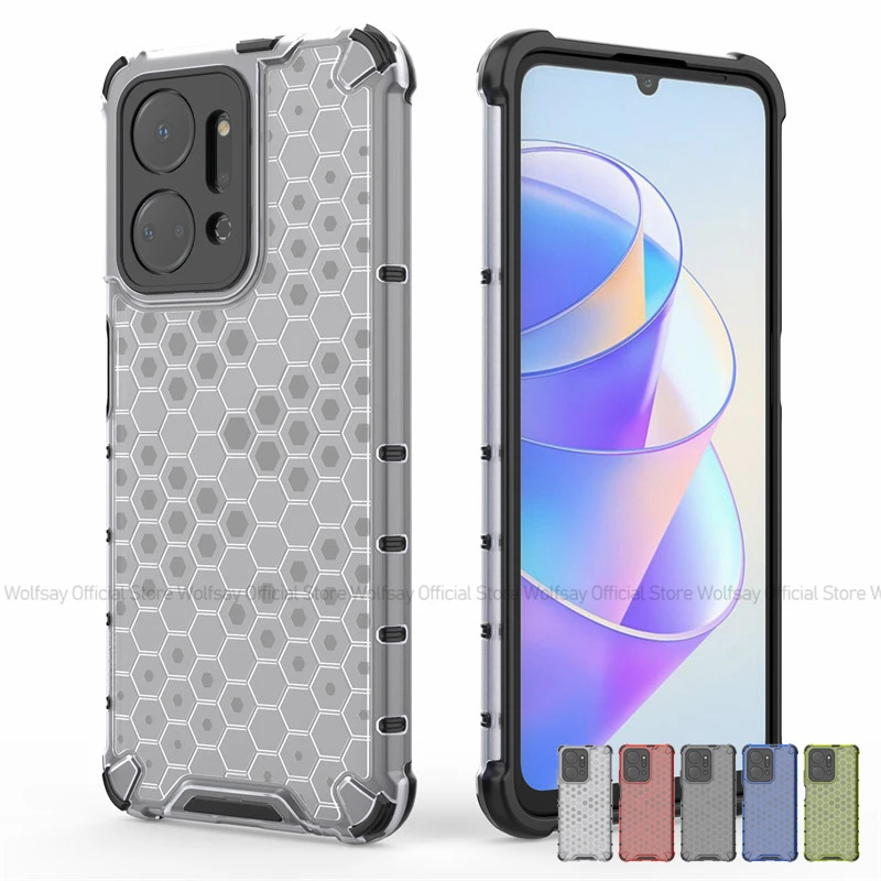 Per Honor X7A Custodia Honor X6A X7A X9A Cover Trasparente Armor Pc + Tpu Cover Posteriore Protettiva In Silicone Antiurto Honor X7A