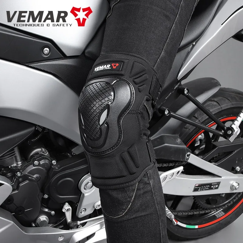 Motorcycle Knee Pads Breathable Sports Racing Knee Protective Pad Reflective Motocross Guards Racing Men Moto Protector