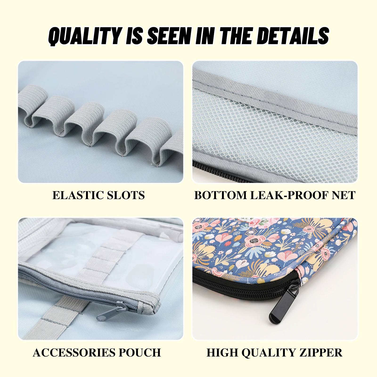 Empty Crochet Hooks Bag Single Layer Crochet Needles Storage Bag Knitting Case Organizer Sewing Accessories knitting tool organizer,sewing accessories