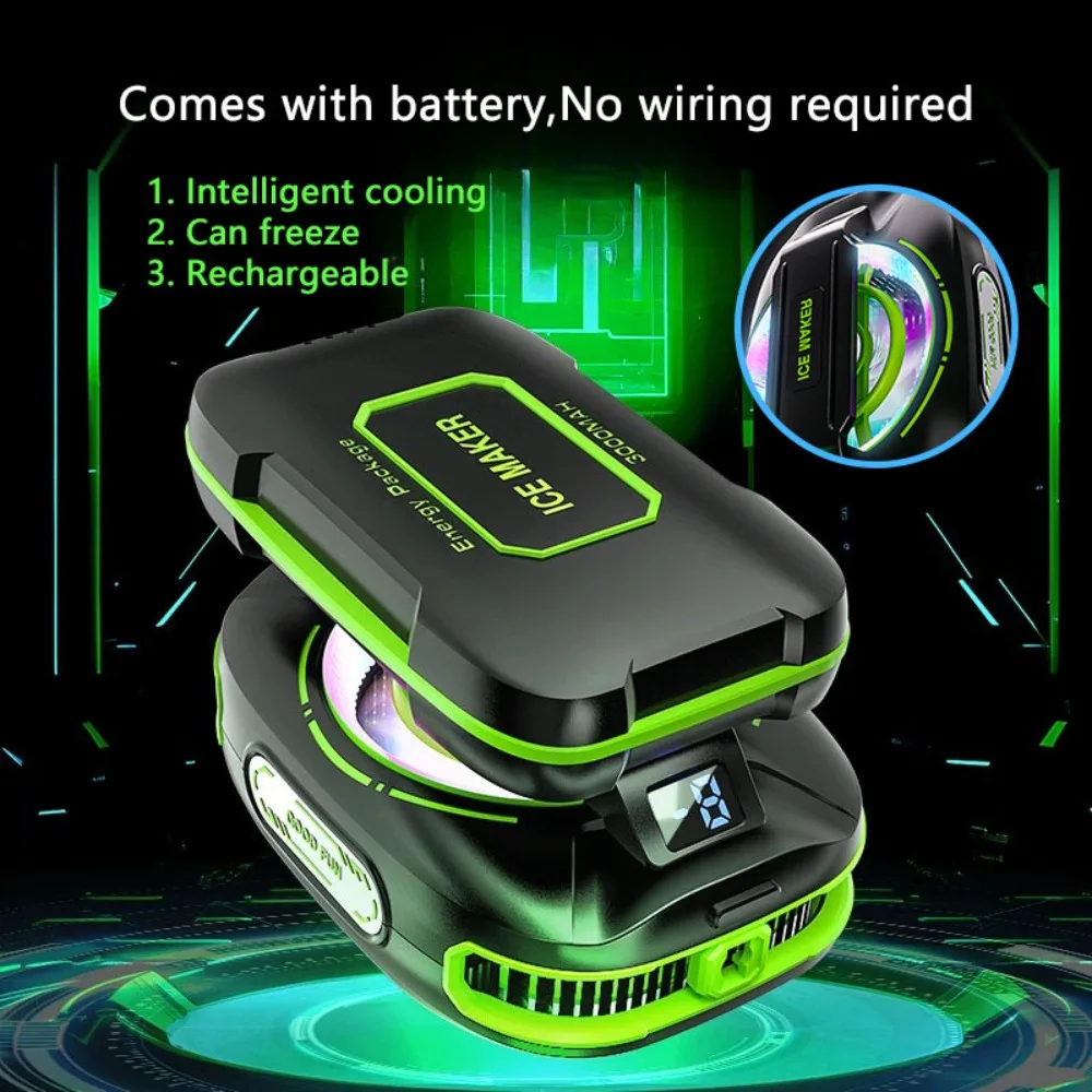 Mobile Phone Cooler JS85 Semiconductor Cooling Freeze Radiator Device Magnetic Suction Wireless Mute With Built-in Battery