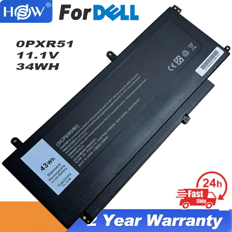 

Новый аккумулятор 43Wh D2VF9 0PXR5 1 для Dell Inspiron 15 7547 7548 Vostro 14 5000 5459