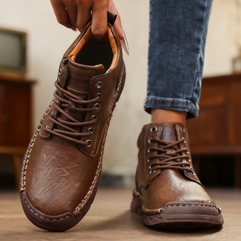 Womens Loafers Breathable Slip on Italian Walking Shoes Handmade Leather Casual Sneakers 2025 Hot Sale Moccasins Outdoor Shoes