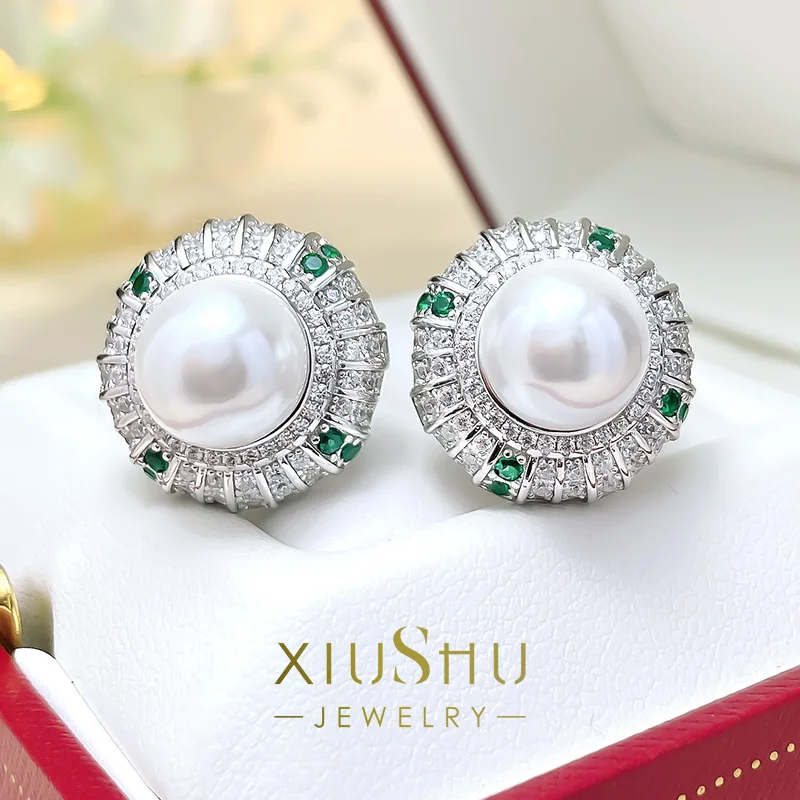 

Серьги из серебра 925 пробы с искусственным жемчугом
