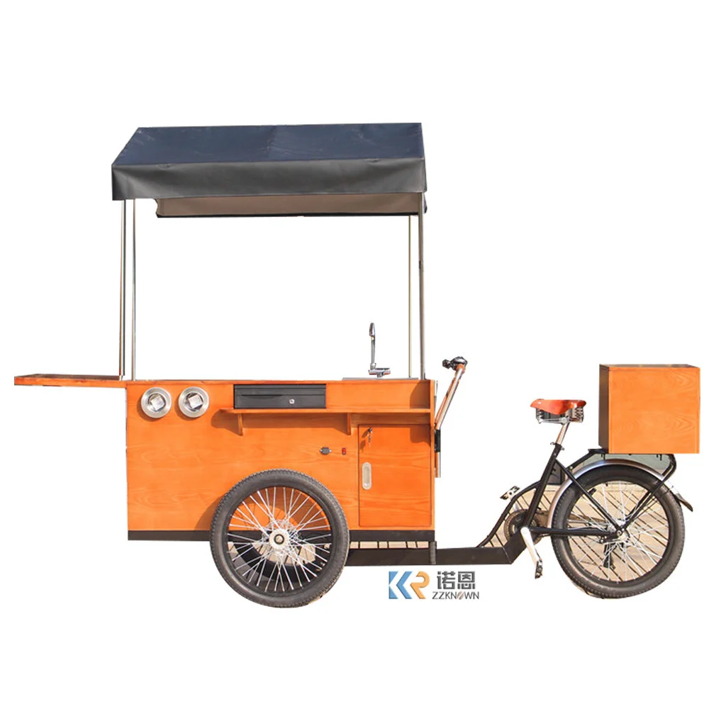 Coffee Cargo Bike Electric 3 Wheel Classical Coffee Bike Shop Food