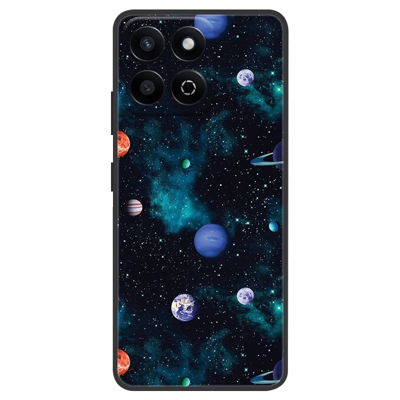 Luxury Silicone Soft Bumper Phone Case - Space Design