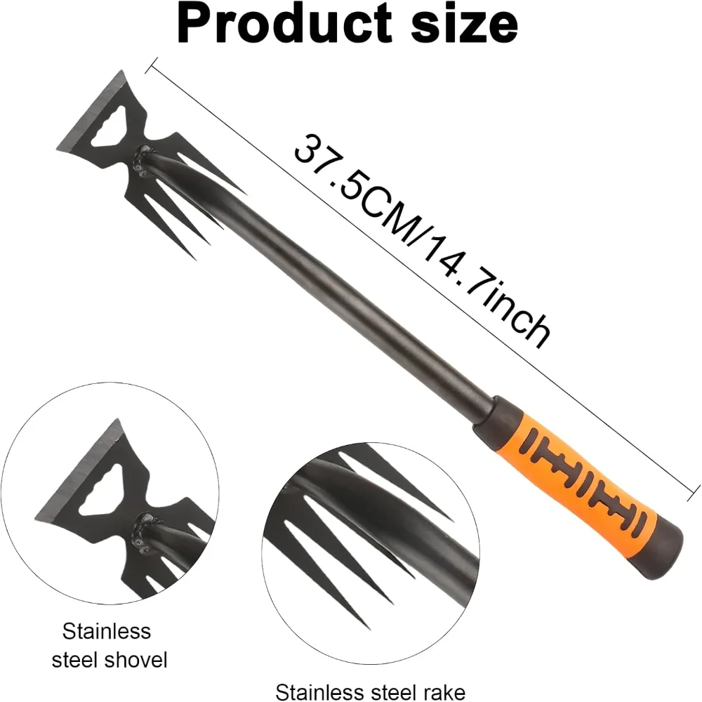 Weed Puller Tool Garden Weed Pulling Tool, Manganese Steel Hand Weeding Tools, Effective Uprooting Tool for and Garden-includ