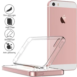 Ultra Thin Silicone Soft Transparent Phone Case - Slim Clear TPU Cover - iPhone SE 2016