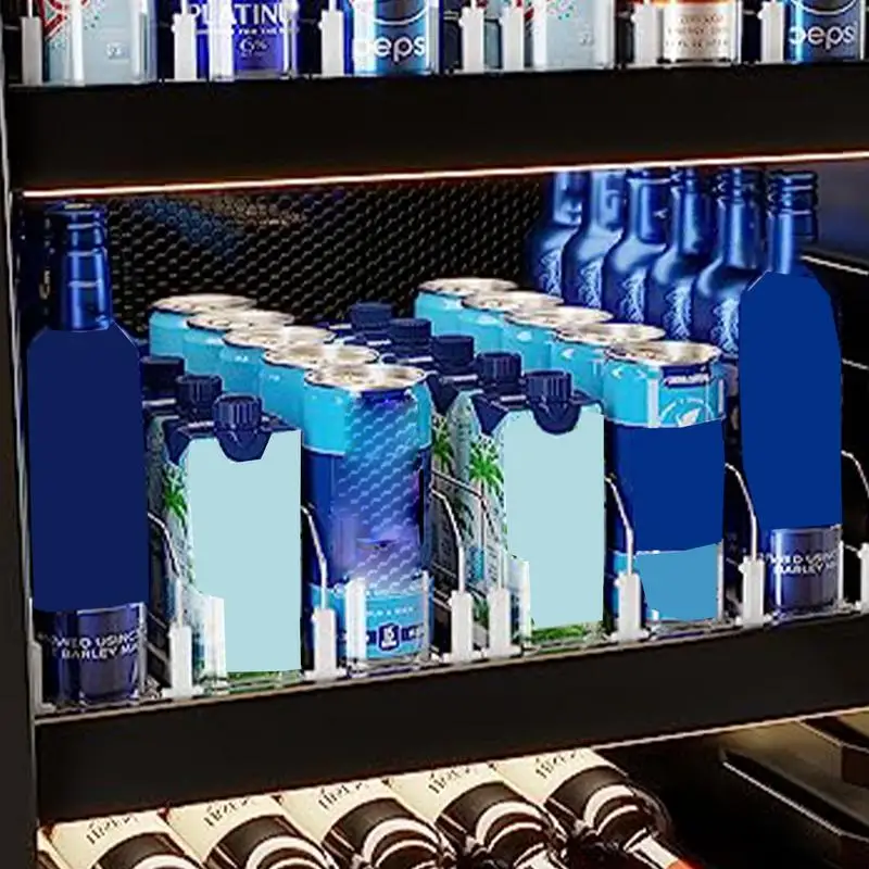 Organizador de bebidas Bandeja de almacenamiento ajustable 3 filas