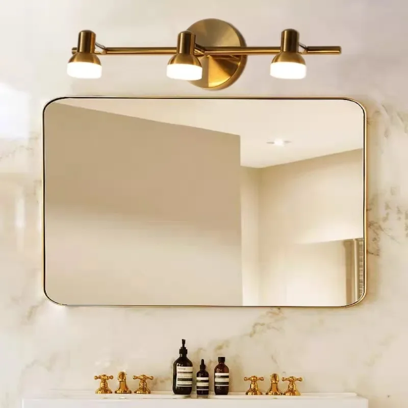 Modern LED Wall Light 2/3 Head Waterproof Bathroom Light Washroom Vanity Mirror Iron Interior Home Decoration Minimalist Light