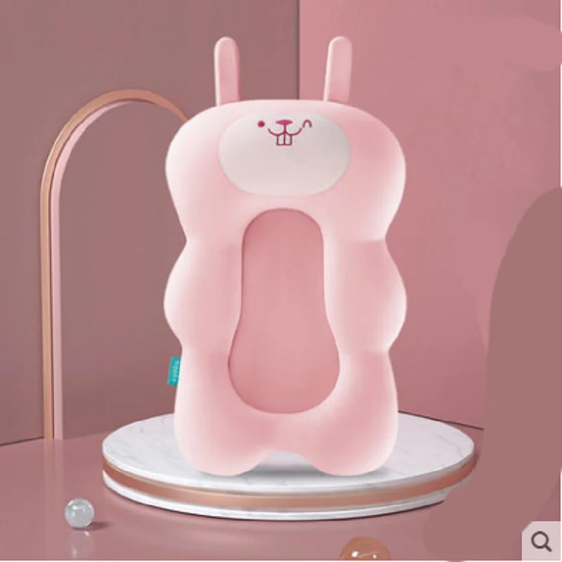 Baby Shower Bathtub Net Pad Standing Type Floating Newborn 0-2 Year Old Supplies Rack Accessories Mat Bebe Tub Set Cushion baby bath support pad