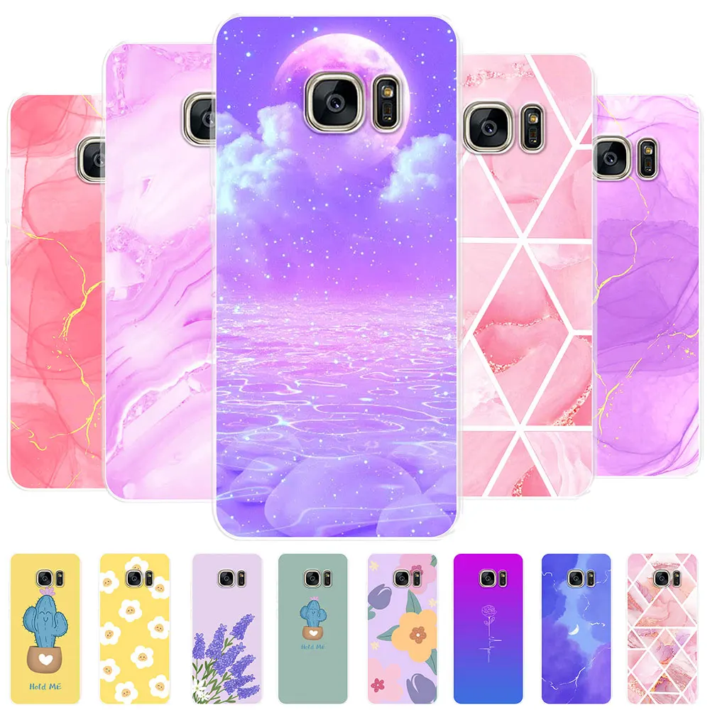 Per Samsung S7 Custodia Stampa Custodie Per Telefono Cover Per Samsung Galaxy S7 Edge Silicon Soft Shell Coque Per Samsung S7 Edge Fundas