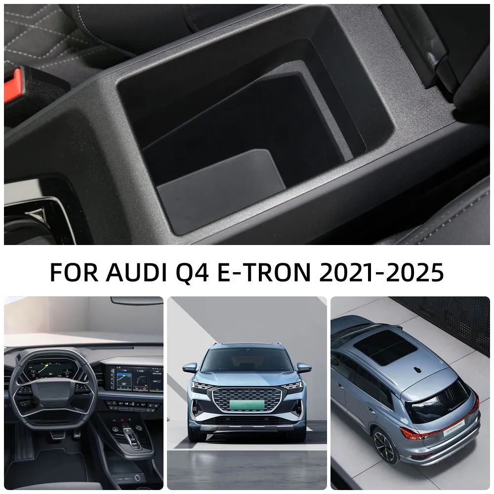 Audi Q4 e-tron opbergvakken middenconsole Audi Q4 e-tron opbergvakken middenconsole