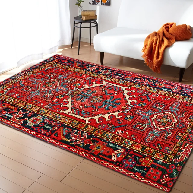 Home Persian Style Area Rug High Abstract Flower Art Carpets for Living Room Bedroom Anti-Slip Floor Mat Kitchen Tapetes De Sala 1