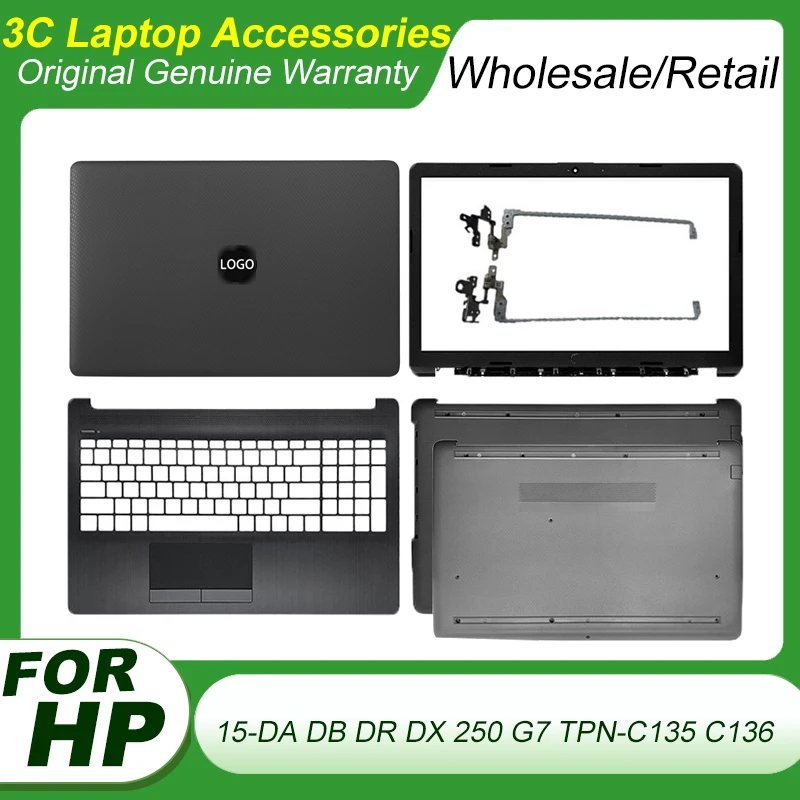 

New Original Cover For HP Laptop 15-DA 15-DB DR DX 250 G7 TPN-C135 C136 LCD Back Cover/Front Bezel/Hinges/Palmrest/Bottom Case