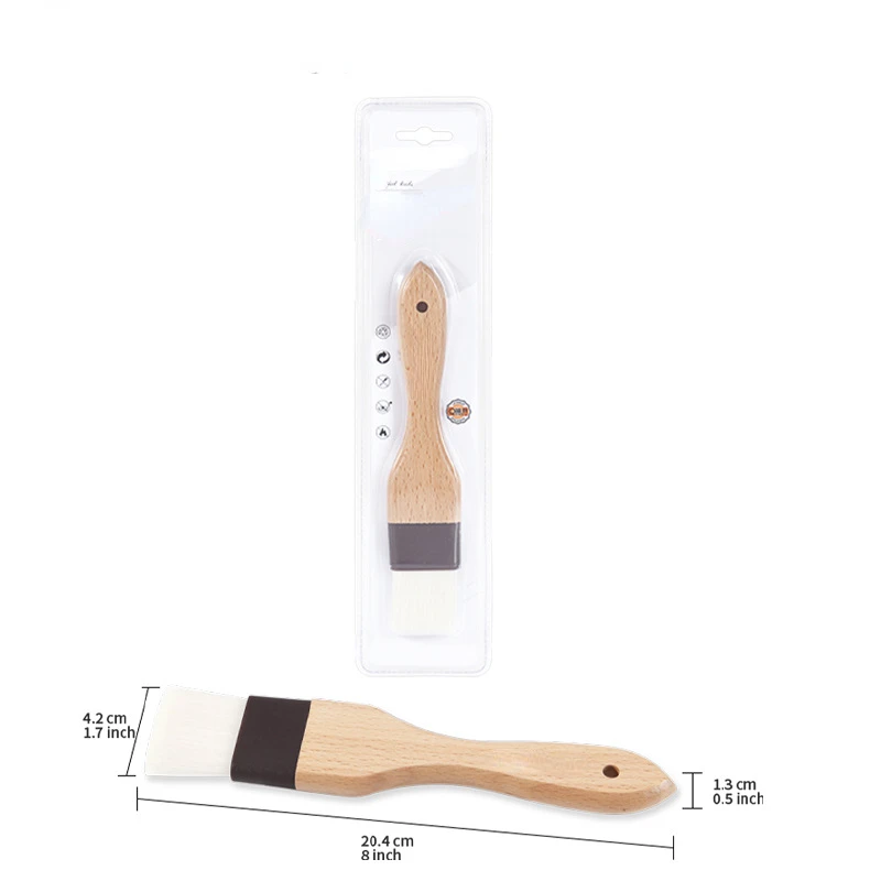 Flour pastry brush Cake pastry pancake baking utensils Food grade beech wool brush Barbecue tools kitchen accessories