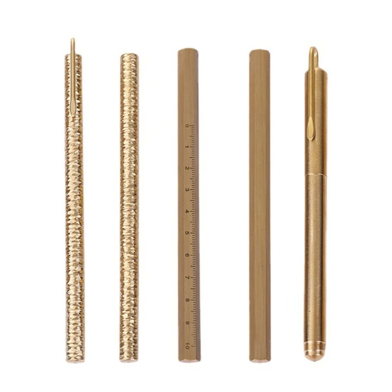 Brass Siging Pen Gel Pen Clearly Scale Metal Pen Clip Smooth to Write Guest Sign In Pen for Wedding Hotel Reception norscot caterpillar cat 988h wheel loader 1 64 scale metal diecast 55222 new box