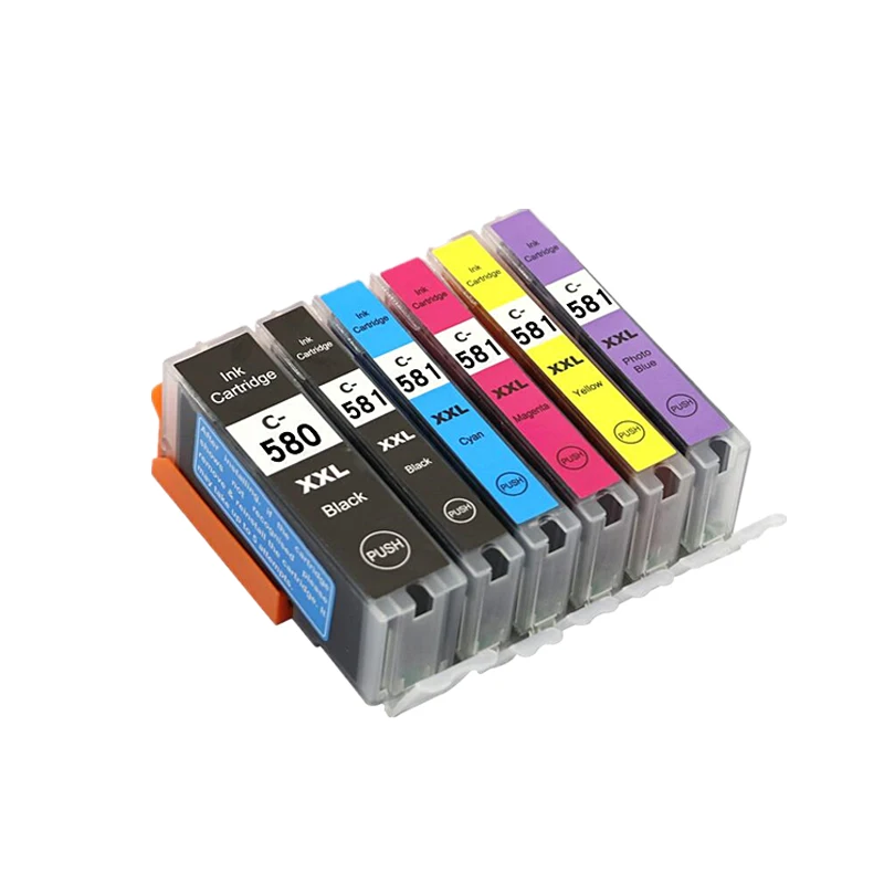 Cartucho de Tinta para Impressora Pgi580 Cli581 Canon Pixma Ts8150 Ts8151 Ts8152 Ts8250 Ts8251 Ts8252 Ts8350 Ts9150 Ts9155 - Imagem 6