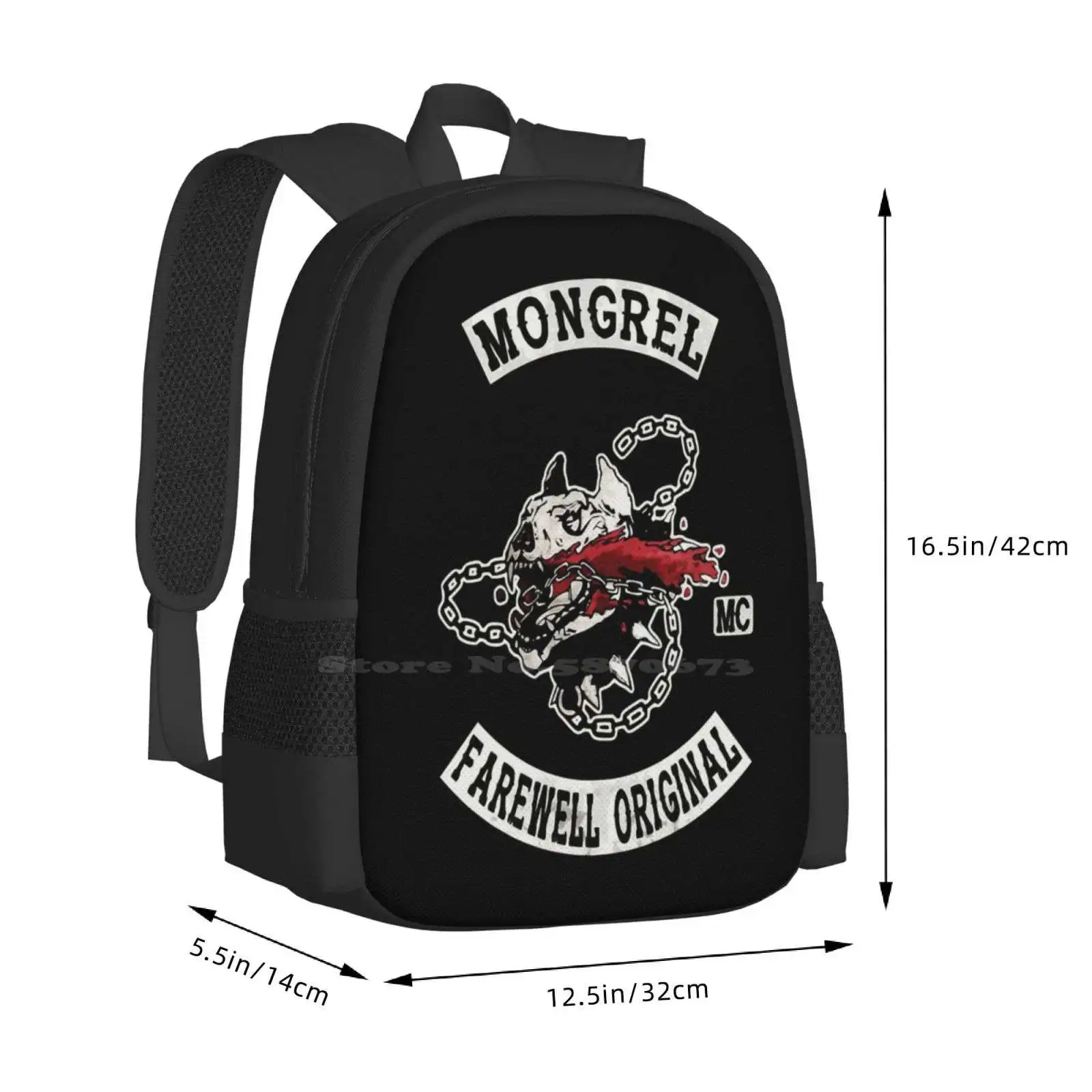 Days Gone-Mongrel Farewell Original Mc School Bags For Teenage Girls Laptop Travel Bags Days Gone Mongrel Farewell Original Mc