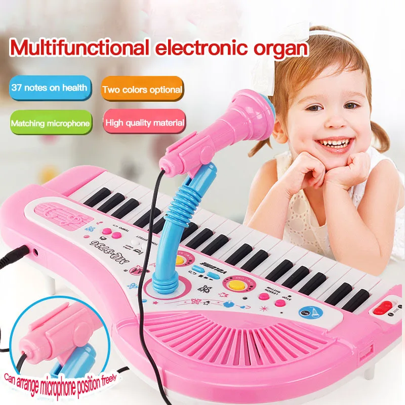 Teclado Musical Piano Infantil Brinquedo Bebê Criança Colors