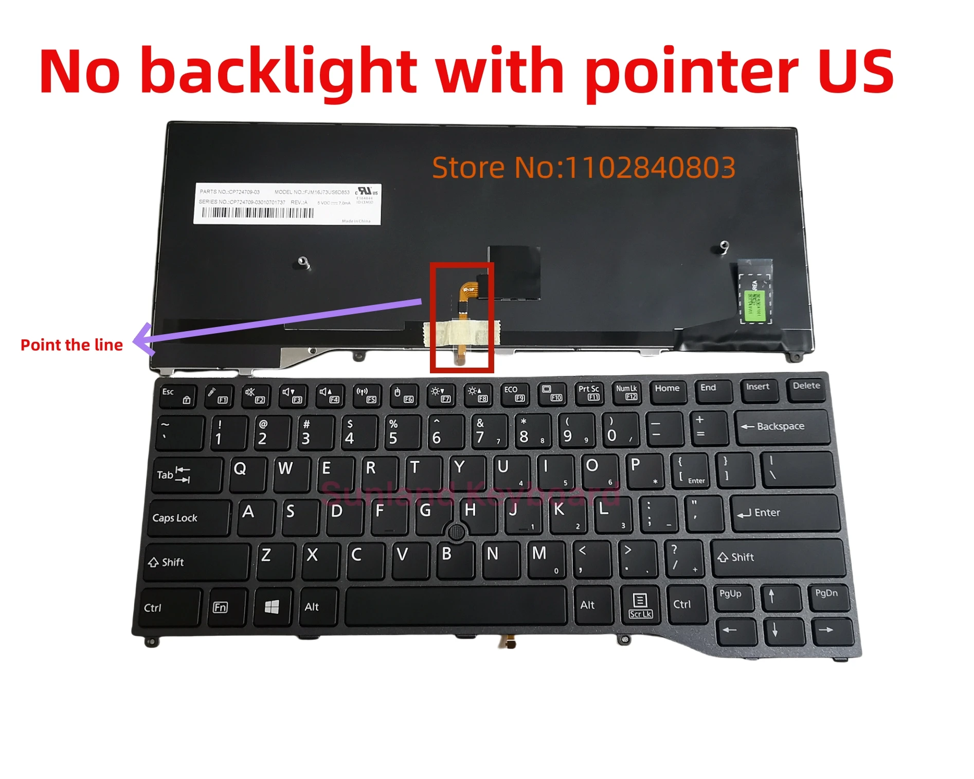 Backlit Keyboard For Fujitsu Lifebook U747 U748 U749 E548 E549 E4411 E5410 E5411 laptop keyboard