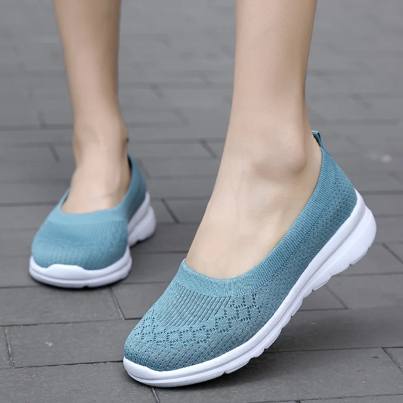 2022 Women Sneakers Fashion Socks Shoes Casual White Sneakers Summer knitted Vulcanized Shoes Women Trainers Tenis Feminino