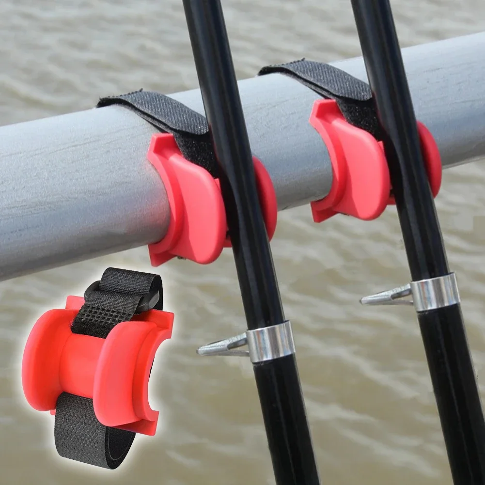 U Shaped Fishing Rod Bracket Portable TPE Fishing Rod Holder Fishing Boat Railing Fixing Rod For Fishing Rod Sea Pole Fishrod