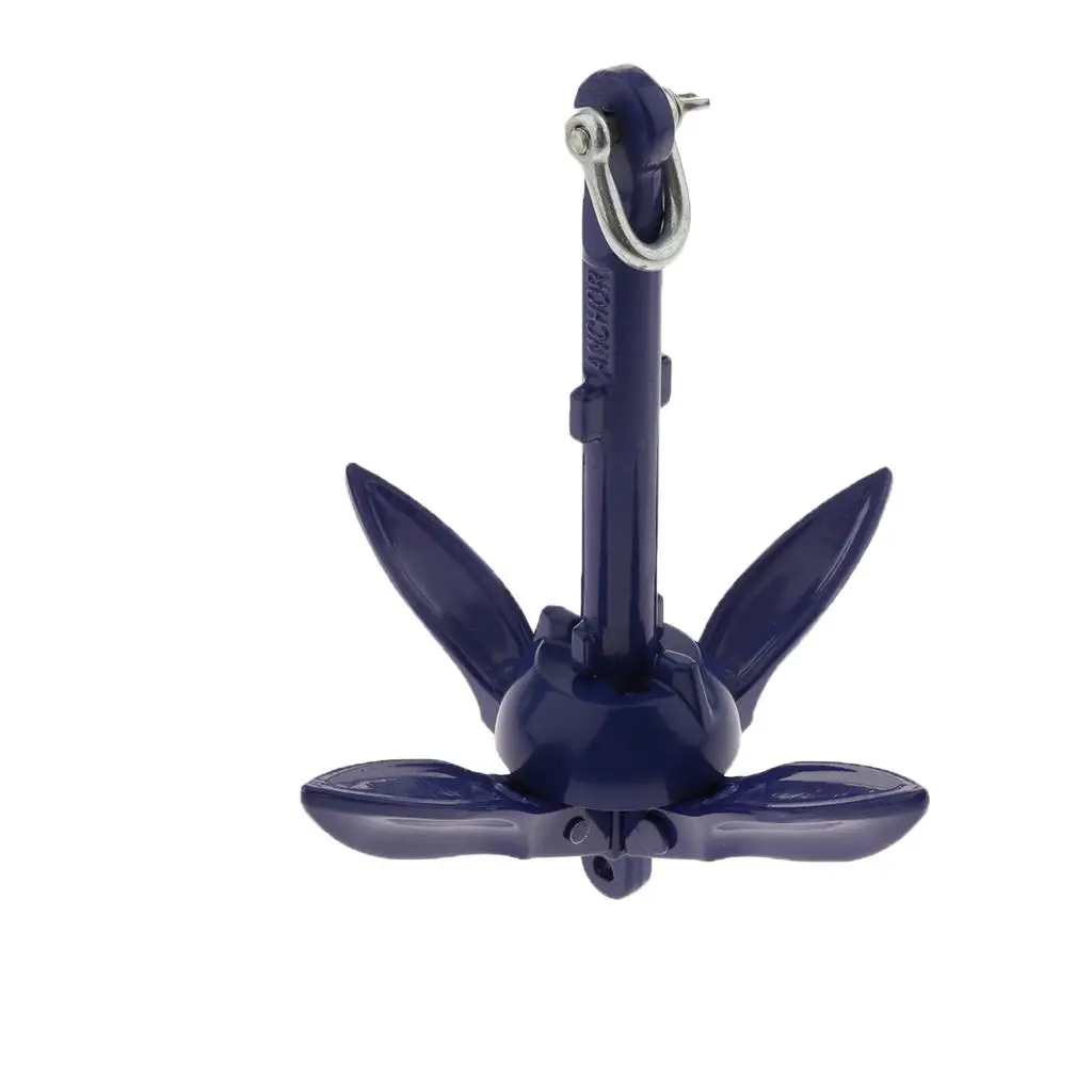 Boat Folding Anchor 0.24KG Boat Folding Grapnel Anchor 1.5lbs for Marine Boat Canoe Kayak Raft Watercrafts Sailboat Fishingboat Fishing Dinghie
