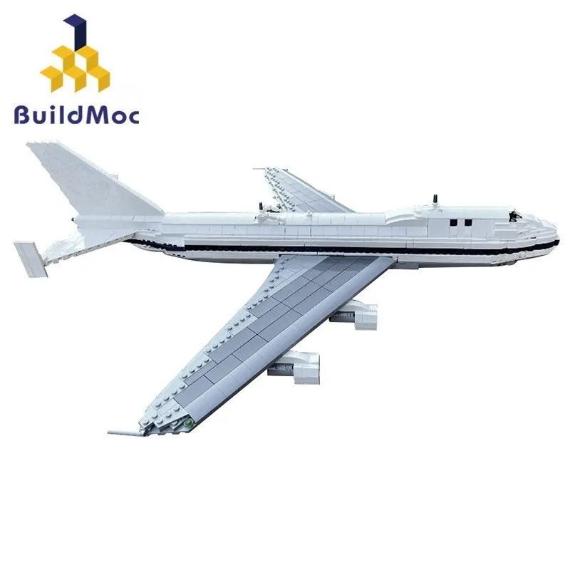Buildmoc Boeingeds 747 Shuttle Carrier Aircraft Plane Moc Building Blocks Kit Giocattoli Per Bambini Regali Per Bambini Giocattolo 1583 Pezzi Mattoni