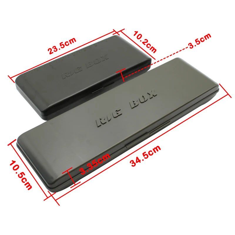 1PC Karpfen Angeln Terminal Tackle Box Mit Rig Stop Pins Haar Rig Bord Karpfen Angeln Kompakte Rig Box Lange rig Box Brieftasche Rig – Detail 2
