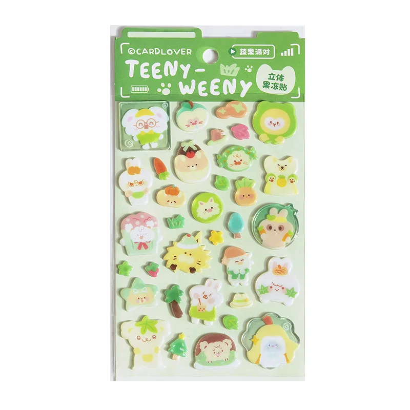 3D Jelly Sticker for The Lover of The Letter Scrapbooking DIY Journal Stationery Sticker Cute Deco Art Supplies Gift